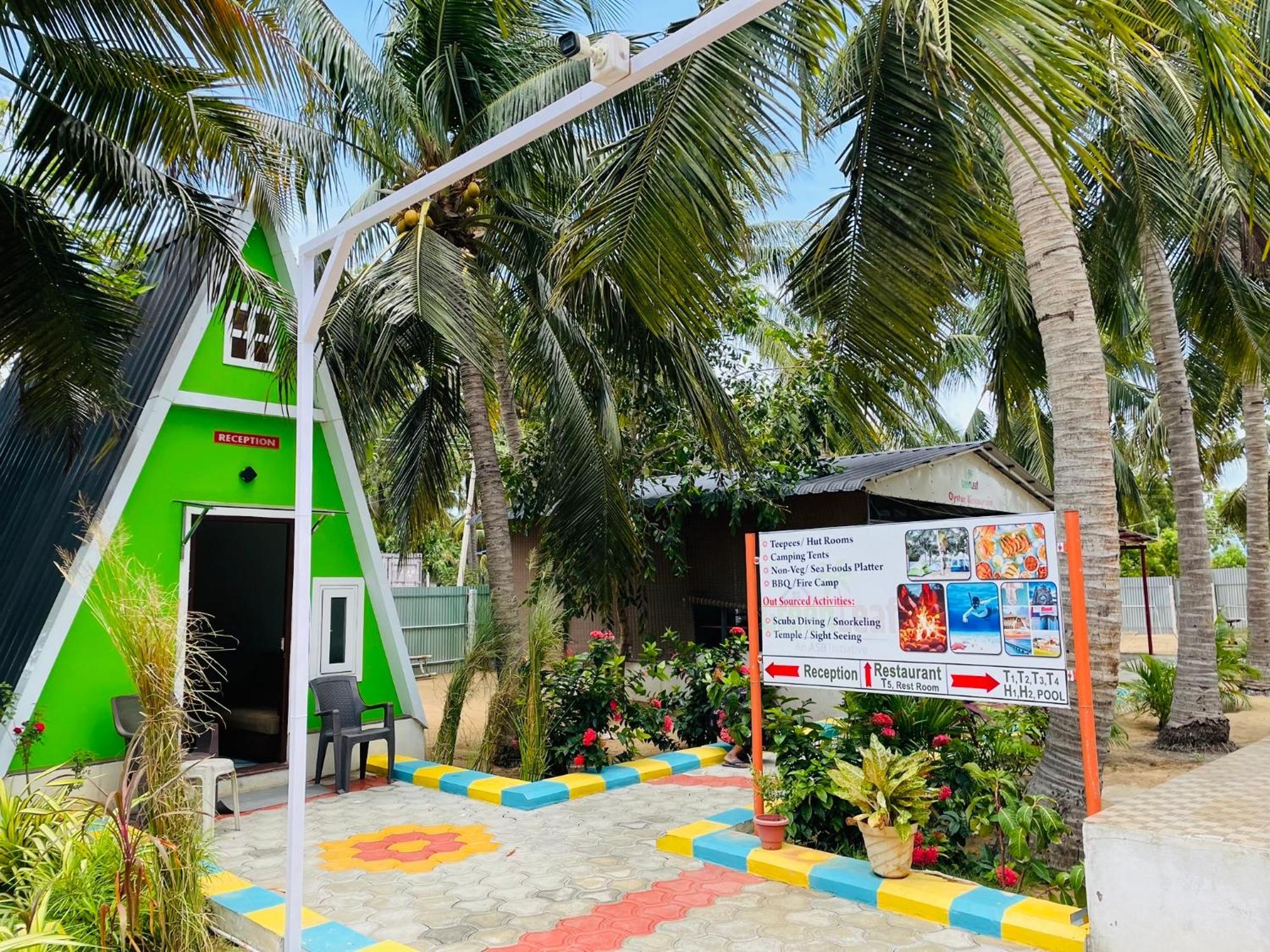 Greenleaf Resorts And Restaurant Rāmeswaram Buitenkant foto